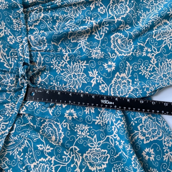 Isabel Marant Etoile Jumpsuit XS( 34) Blue/Tan Floral All Over Print Boho Chic - Picture 11 of 15